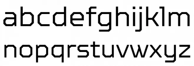 TT Octosquares Trl Lt Font Litere mici