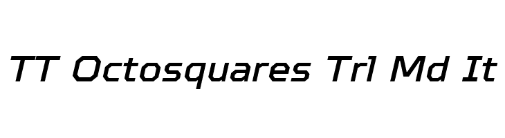 TT Octosquares Trl Md It  Free Fonts Download