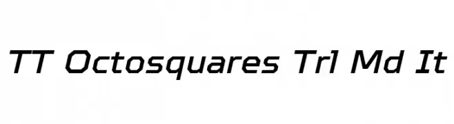 TT Octosquares Trl Md It  font caratteri gratis