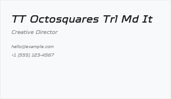TT Octosquares Trl Md It Business Card