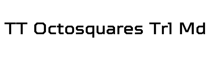 TT Octosquares Trl Md Шрифта