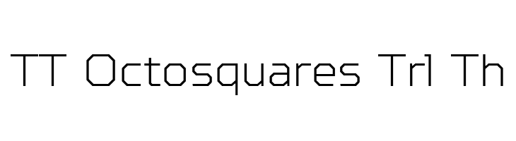 TT Octosquares Trl Th  font caratteri gratis