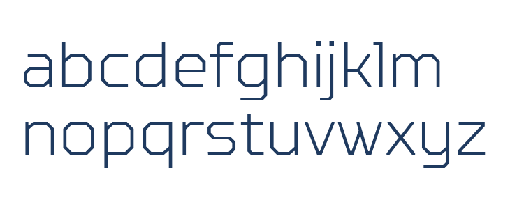 TT Octosquares Trl Th Lowercase