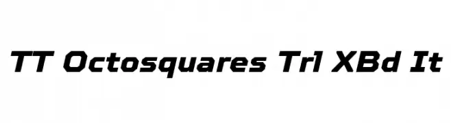 TT Octosquares Trl XBd It  font caratteri gratis