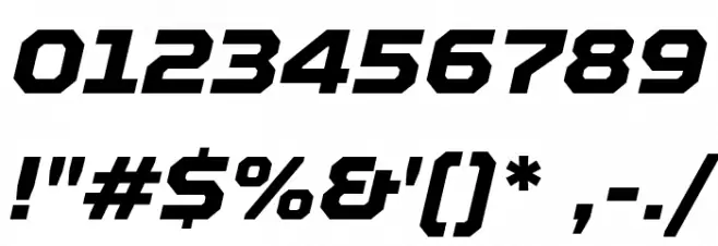 TT Octosquares Trl XBd It Caratteri ALTRI CARATTERI