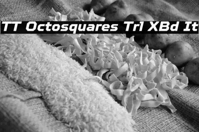 TT Octosquares Trl XBd It フォント examples