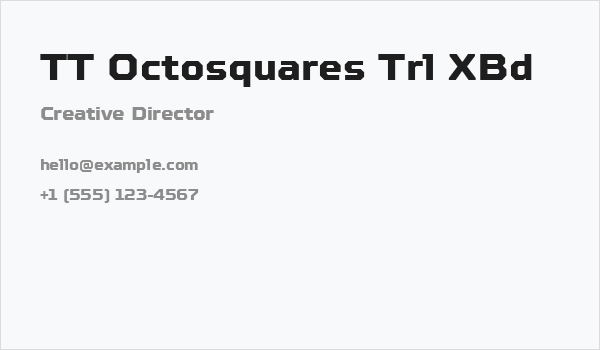 TT Octosquares Trl XBd Business Card
