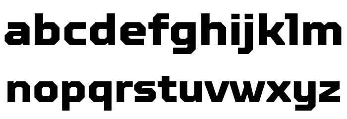 TT Octosquares Trl XBd Font LOWERCASE
