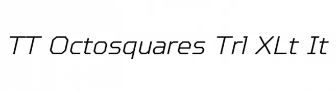 TT Octosquares Trl XLt It  Скачать бесплатные шрифты