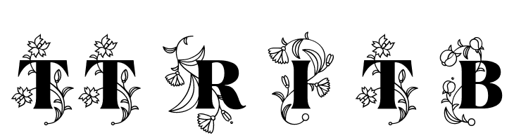 TT Ramillas Initials Trl Blc  font caratteri gratis