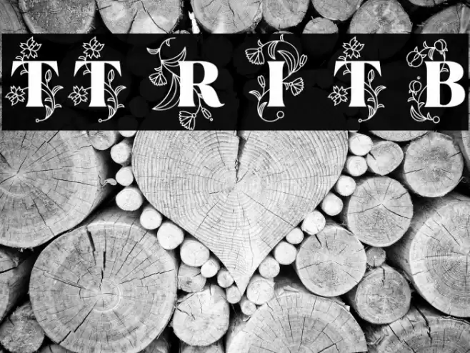 TT Ramillas Initials Trl Blc Шрифта examples