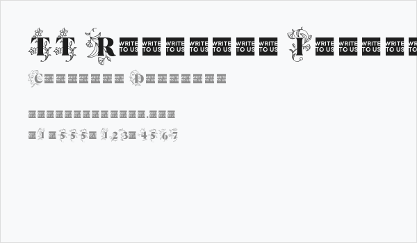 TT Ramillas Initials Trl Blc Business Card