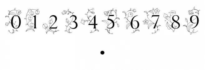 TT Ramillas Initials Trl Lt Font OTHER CHARS