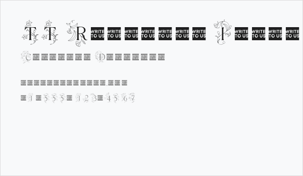 TT Ramillas Initials Trl Lt Business Card