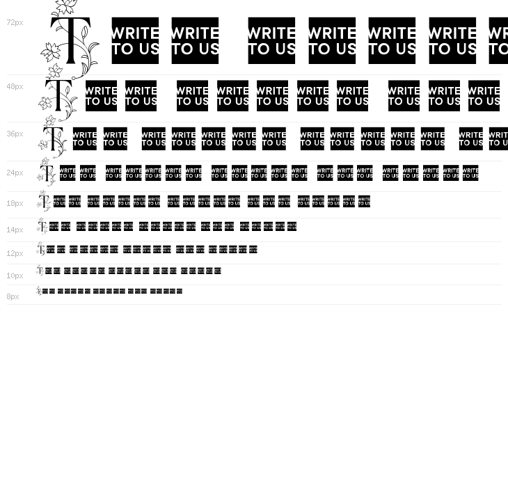 TT Ramillas Initials Trl Lt Waterfall