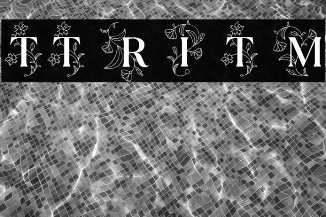 TT Ramillas Initials Trl Md फ़ॉन्ट examples