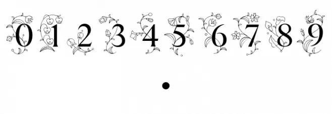 TT Ramillas Initials Trl Var Font OTHER CHARS