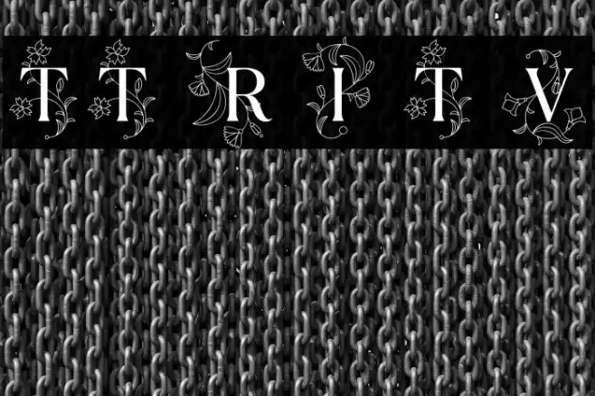 TT Ramillas Initials Trl Var Font examples