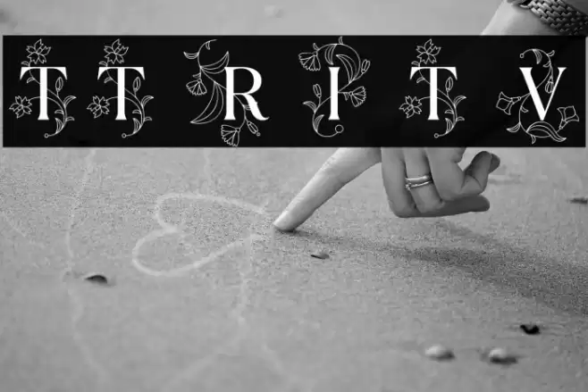 TT Ramillas Initials Trl Var Font examples