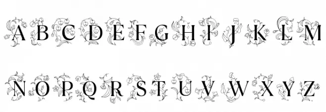 TT Ramillas Initials Trl Var 字体 小写