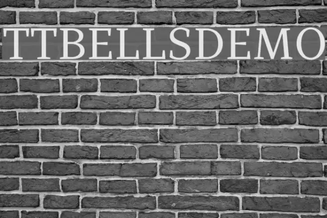 TTBellsDEMO Font examples