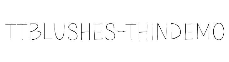 TTBlushes-ThinDEMO Шрифта
