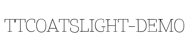 TTCoatsLight-DEMO  baixar fontes gratis