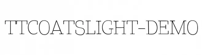 TTCoatsLight-DEMO  تنزيل الخطوط