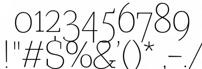 TTCoatsLight-DEMO Font OTHER CHARS