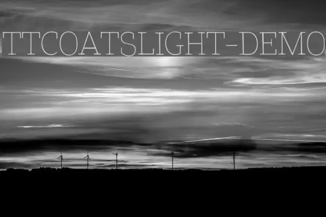 TTCoatsLight-DEMO Font examples