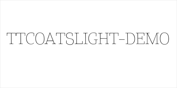 TTCoatsLight-DEMO Logo