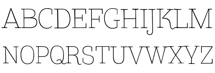 TTCoatsLight-DEMO Font LOWERCASE