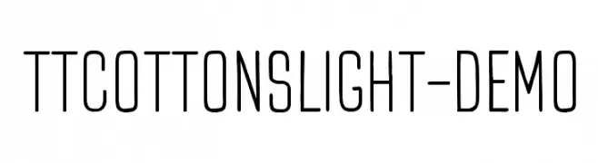 TTCottonsLight-DEMO  Frei Schriftart Herunterladen