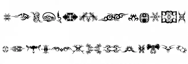 TTF_TATTOEF خط أحرف كبيرة