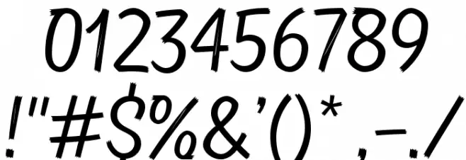 TTMastersDEMOBirdsRegular Font OTHER CHARS