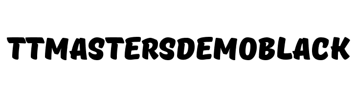 TTMastersDEMOBlack Font