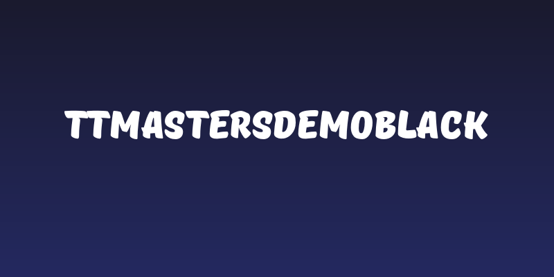 TTMastersDEMOBlack Social Header