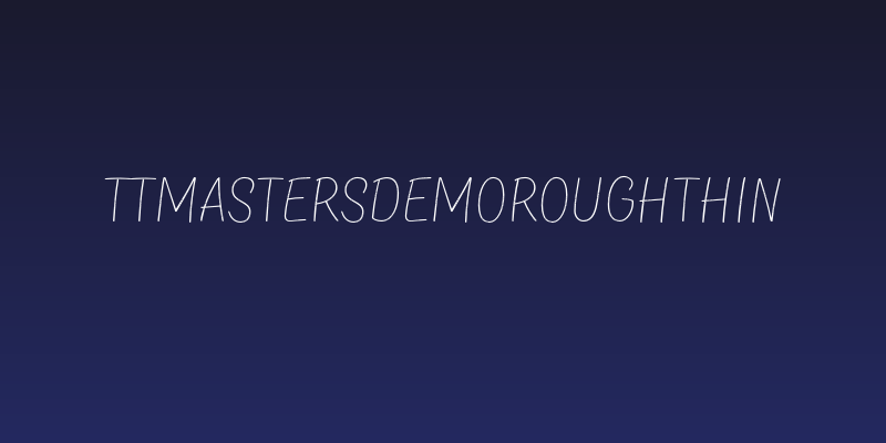 TTMastersDEMORoughThin Social Header