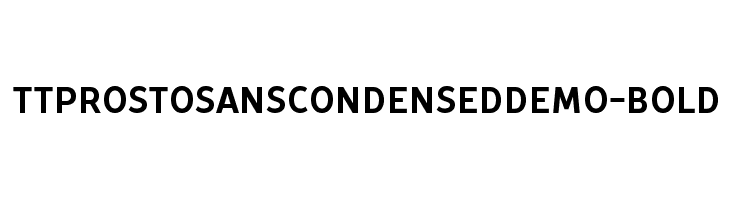 TTProstoSansCondensedDEMO-Bold  لخطوط تنزيل