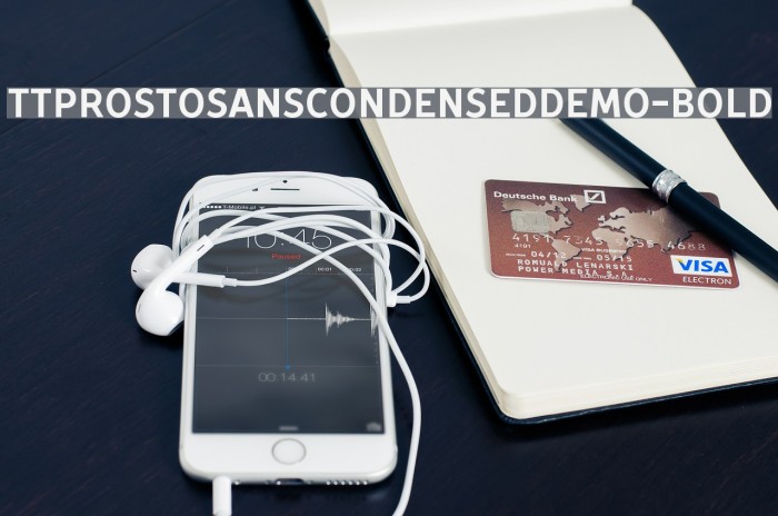 TTProstoSansCondensedDEMO-Bold フォント examples