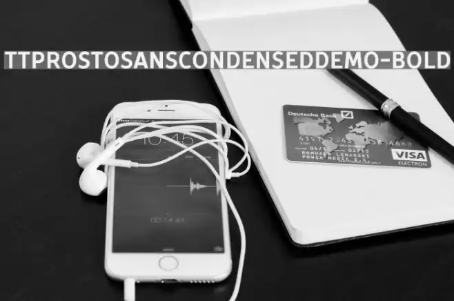 TTProstoSansCondensedDEMO-Bold フォント examples
