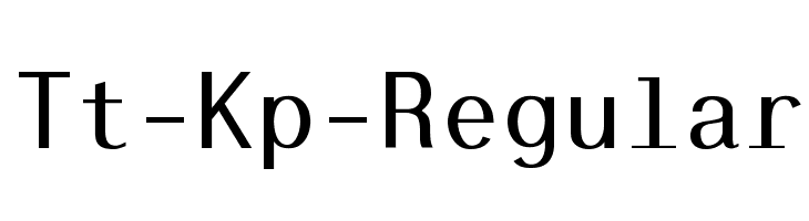 Tt-Kp-Regular  Descarca Fonturi Gratis