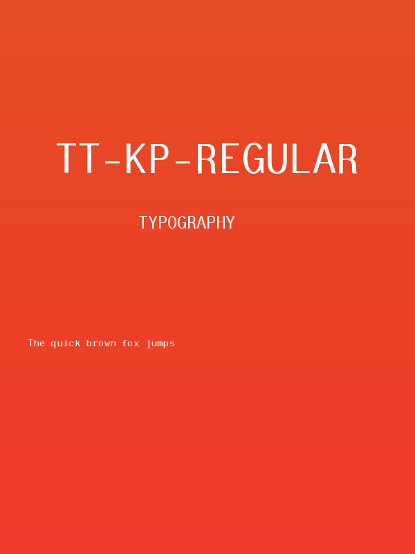 Tt-Kp-Regular Poster