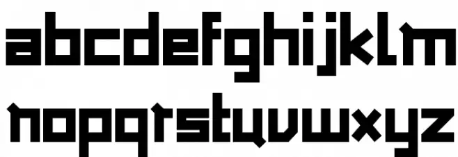 TUBA n Schriftart Kleinbuchstaben
