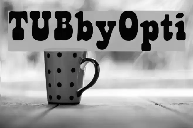 TUBbyOpti Font examples