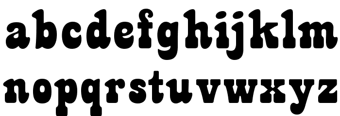 TUBbyOpti Font LOWERCASE