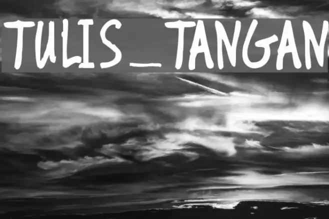TULIS_TANGAN Font examples