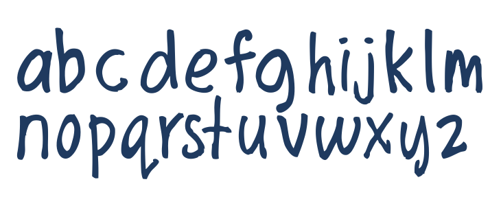 TULIS_TANGAN Lowercase