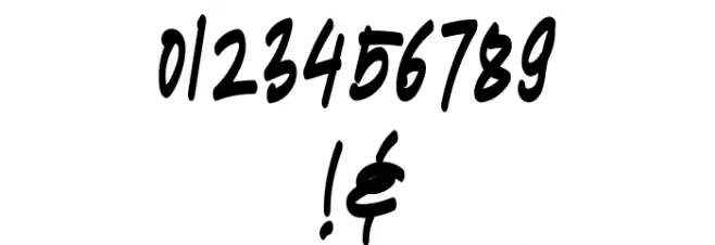 TURQOISE Font OTHER CHARS