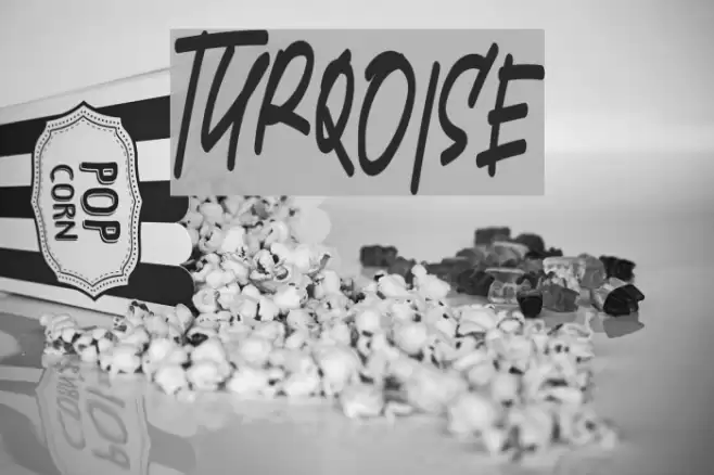 TURQOISE Font examples